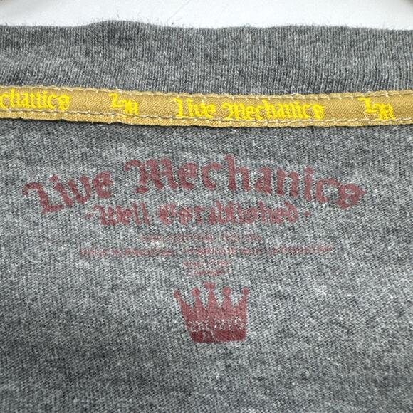 Y2k Live Mechanics Well Established Graphic T-Shirt Men 2XL Cyber Grunge Hip Hop - Picture 7 of 12